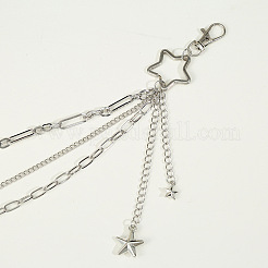 Punk Style Alloy 3 Layer Chain Star Charm Pants Chain Belts&nbsp;FS-WG328EF-01