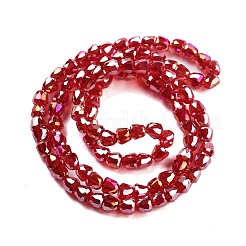 Electroplate Glass Beads Strands&nbsp;EGLA-D030-T4mm-B06