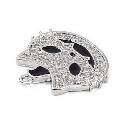 Rack Plating Brass Cubic Zirconia Pendants&nbsp;KK-D031-08