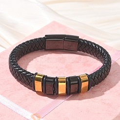 Braided Microfiber Leather Cord Bracelets&nbsp;BJEW-C153-01I