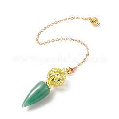 Mixed Gemstone Dowsing Pendulum Big Pendants&nbsp;G-H281-42G