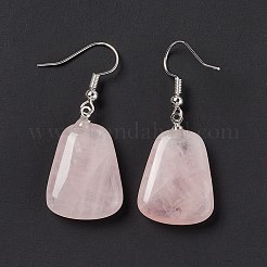 Gemstone Trapezoid Dangle Earrings&nbsp;EJEW-D188-02P