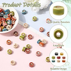 Handmade Porcelain European Beads&nbsp;FIND-CJZ0001-004
