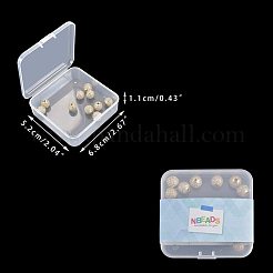 Brass Cubic Zirconia Beads&nbsp;ZIRC-NB0001-10