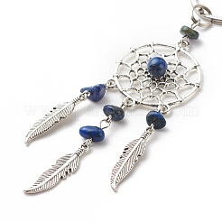 Natural Lapis Lazuli Keychain&nbsp;KEYC-JKC00346-05