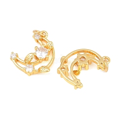 Brass Micro Pave Cubic Zirconia Pendants&nbsp;LS-KK-F927-27G