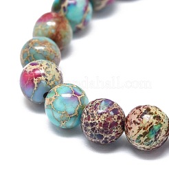 Natural Regalite/Imperial Jasper/Sea Sediment Jasper Heart Link Bracelets&nbsp;G-G974-07