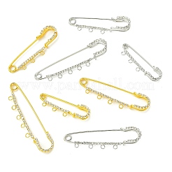 8Pcs 8 Styles Iron Rhinestone Safety Pins&nbsp;FIND-CJ0004-92
