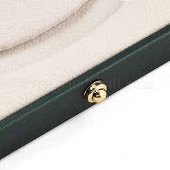 Square PU Leather Pearl Necklace Box&nbsp;LBOX-WH0002-06A