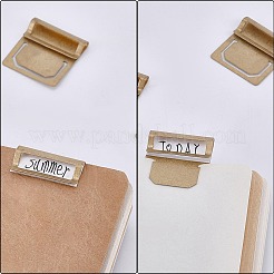 Brass Bookmarks Page Clip&nbsp;AJEW-WH20115-09G