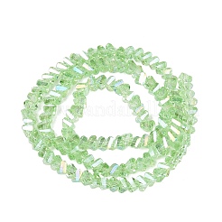 Electroplate Transparent Glass Beads Strands&nbsp;EGLA-Q139-01A-A18