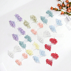 8 Bundles 8 Colors Gypsum with Cotton Cord Artificial Flower Core&nbsp;DIY-GF0014-56