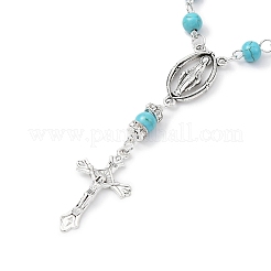 Alloy Cross Charm Bracelets&nbsp;BJEW-TA00423-01
