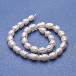 Natural Cultured Freshwater Pearl Beads Strands&nbsp;PEAR-P060-03B-01