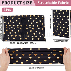 3Pcs Elastic Fabric Book Covers&nbsp;AJEW-CP0007-41A