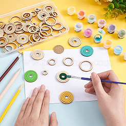 30 Sets Unfinished Wood Pieces Ring Set&nbsp;WOOD-PH0009-52