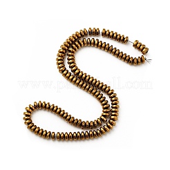 Non-Magnetic Synthetic Hematite Beads Strands&nbsp;X-G-E001-14