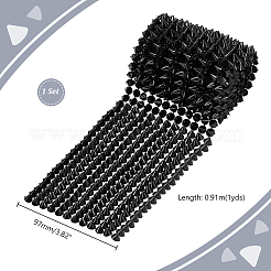 12-Row Resin Spike Stud Cone Flatback Punk Rock Trim Mesh Bead Craft&nbsp;FIND-GA0003-72A