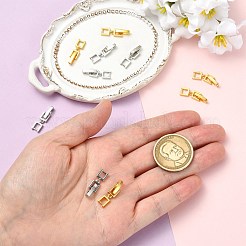 10Pcs 2 Colors Brass Fold Over Clasps&nbsp;KK-CJ0005-87