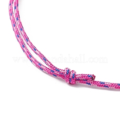 Adjustable Polyester & Spandex Cord Necklace Making&nbsp;NJEW-JN05362-02