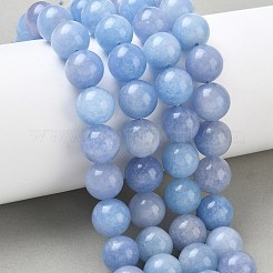Dyed Natural Malaysia Jade Beads Strands&nbsp;G-G021-01D-07