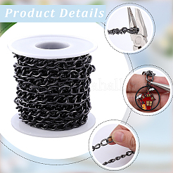 5M Aluminium Twisted Curb Chains&nbsp;CHA-BM0001-01B