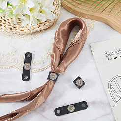 6Pcs PU Leather with Alloy Scarf Clips&nbsp;FIND-CL0001-84B