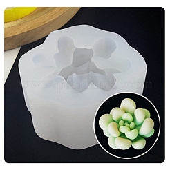 Succulent Plants Shape Fondant Molds&nbsp;DIY-WH0204-17