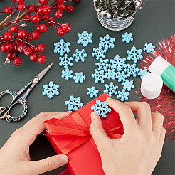 3 Styles Christmas Opaque Resin Cabochons&nbsp;CRES-GF0001-02