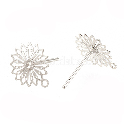 Brass Stud Earring Findings&nbsp;KK-S345-256B