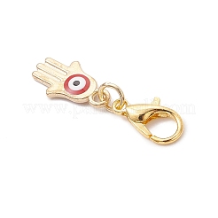 4Pcs Alloy Enamel Pendant Decorations&nbsp;HJEW-JM03749