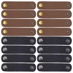 20Pcs 2 Colors PU Leather with Brass Scarf Buckle&nbsp;AJEW-CL0001-67