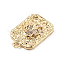 Brass Micro Pave Cubic Zirconia Pendants&nbsp;LS-KK-D283-30G-02