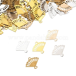 200Pcs 5 Colors Brass Laser Cut Hollow Connector Charms&nbsp;KK-FS0001-71