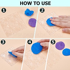PVC Clay Texture Boards&nbsp;DIY-WH0736-004