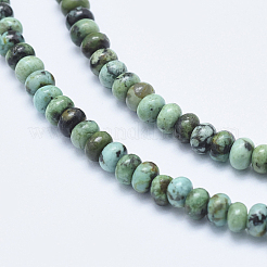 Natural African Turquoise(Jasper) Beads Strands&nbsp;G-E444-49-4mm