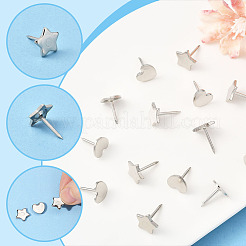 100Pcs 2 Styles Iron Drawing Pins&nbsp;AJEW-SP0003-97