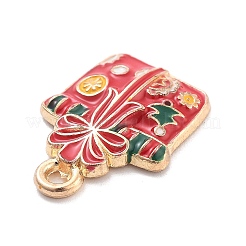 Christmas Theme Alloy Enamel Pendants&nbsp;X1-ENAM-D060-04A