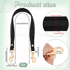 Composite Cowhide Bag Handles with Alloy Clasps for Bag Replacement Accessories&nbsp;FIND-WH00670-123