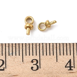 304 Stainless Steel Cup Pearl Peg Bails Pin Pendants&nbsp;STAS-L300-004A-G