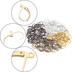 200Pcs 4 Colors Brass Leverback Earring Findings&nbsp;KK-NB0001-65