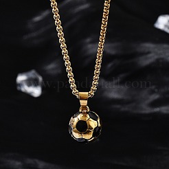 201 Stainless Steel Pendant Necklaces&nbsp;NJEW-H058-02G