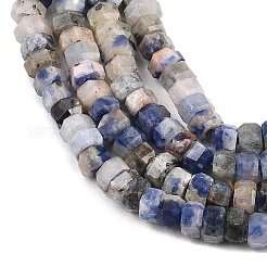 Natural Sodalite Beads Strands&nbsp;G-G345-C32-2x4mm