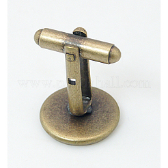 Antique Bronze Brass Cuff Button&nbsp;X-KK-E063-AB-NF