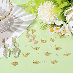 16Pcs 4 Styles Brass Stud Earrings&nbsp;KK-BBC0018-62