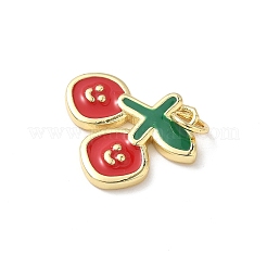 Brass Enamel Pendants&nbsp;KK-L239-052E-G