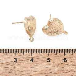 Brass Stud Earring Findings&nbsp;KK-D263-05G
