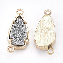 Natural Druzy Agate Links connectors&nbsp;G-S344-04B