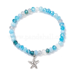 5Pcs 5 Styles Ocean Series Alloy Charm Bracelets&nbsp;BJEW-JB11726