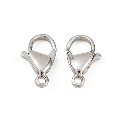 Tarnish Resistant 316 Surgical Stainless Steel Lobster Claw Clasps&nbsp;X-STAS-316-FL12A